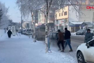 Ardahan -23,3 ile dondu