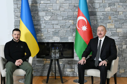 Azerbaycan Cumhurbaşkanı Aliyev, Ukrayna Devlet Başkanı Zelenskiy ile görüştü