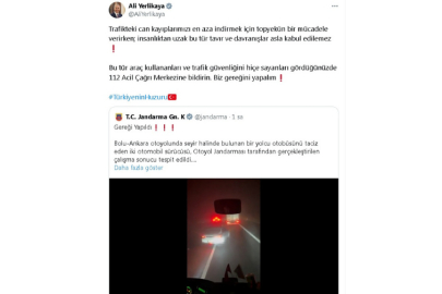 Otobüsü sıkıştıran 2 otomobil sürücüsüne toplam 24 bin TL ceza