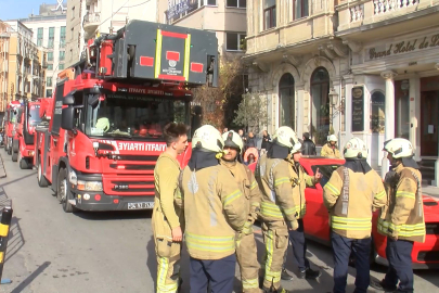 Beyoğlu’nda otelin saunasında yangın