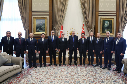Cumhurbaşkanı Erdoğan, Özbekistan ve Azerbaycan bakanlarını kabul etti