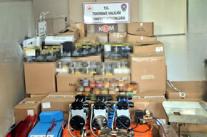 Tekirdağ’da Kaçak Tütün Operasyonu: 305 Bin Makaron Ele Geçirildi