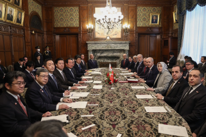 TBMM Başkanı Kurtulmuş, Japonya Temsilciler Meclisi Başkanı Nukaga ile Görüştü
