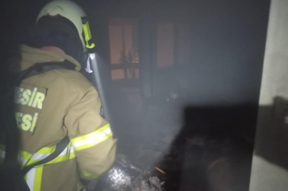 Erdek'te çakmak gazı dolumu sırasında çıkan yangına müdahale edildi