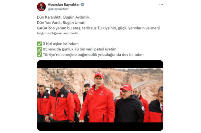 Bakan Bayraktar: Gabar'da günlük petrol üretimi 78 bin varile ulaştı