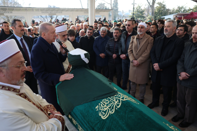 Cumhurbaşkanı Erdoğan, Kasım Yağcıoğlu'nun cenazesine katıldı