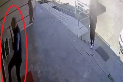 Doktora beyzbol sopalı saldırı girişimi kamerada