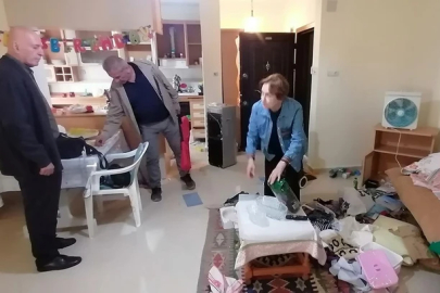 Yazlık daire hırsızlarının yaptıklarını görev ev sahipleri şoke oldu