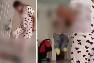 Özbekistanlı bakıcı çocuğa dehşeti yaşattı