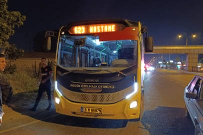 Üst geçidi kullanmayan yayaya otobüs çarptı