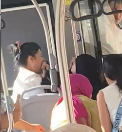 Otobüsteki kavgada gözaltına alınan kadın, adli kontrolle serbest