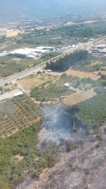 Bursa'da orman ve makilik yangını (2)