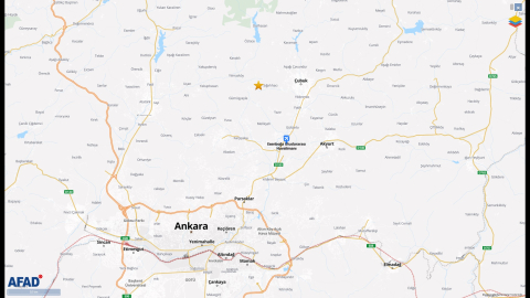 Ankara'da 3.6 büyüklüğünde deprem