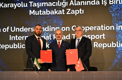İstanbul - Suriye ile 'Uluslararası Karayolu Taşımacılığı Alanında İş Birliğine İlişkin Mutabakat Zaptı' imzalandı