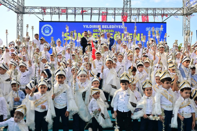 Yıldırım Belediyesi sünnet ettirdiği 600 çocuk için sünnet şölenini düzenledi