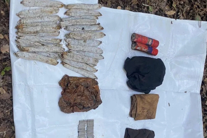 PKK'lı teröristlere ait patlayıcı madde ve fünye ele geçirildi
