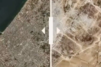Gazze'deki katliamın 2. yılında bölgedeki yıkım havadan görüntülendi