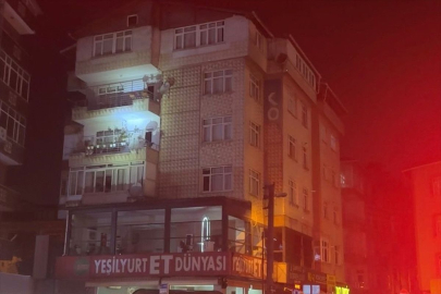 Kocaeli Gebze'de kolonları çatlayan bina tahliye edildi