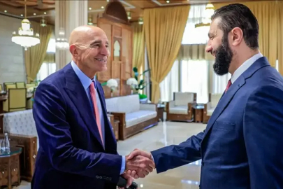 Suriye Cumhurbaşkanı Şara ABD'nin Suriye Özel Temsilcisi Barrack ile görüştü