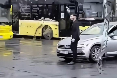 İstanbul  Kağıthane'de otobüs durağında havaya ateş açtı