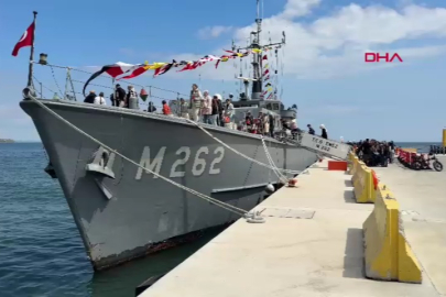 'TCG Enez' gemisi, Tekirdağ'da ziyarete açıldı