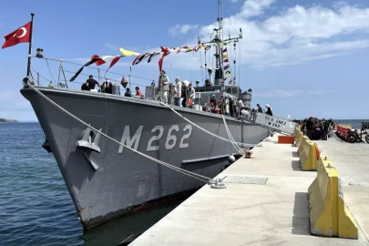 'TCG Enez' gemisi, Tekirdağ'da ziyarete açıldı