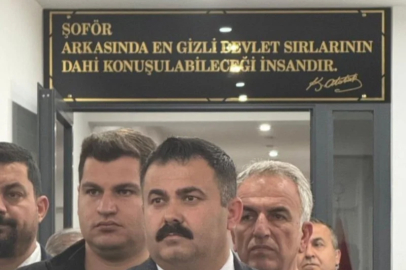 Atatürk'e ait olmayan söz şoförler odası girişine asıldı