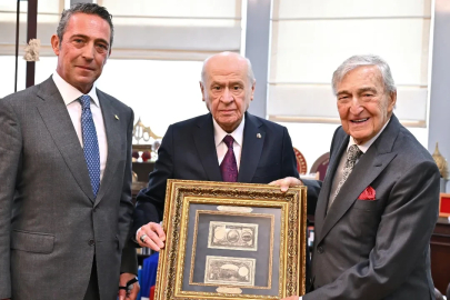 MHP Lideri Devlet Bahçeli, Rahmi Koç ve Ali Koç'u kabul etti!