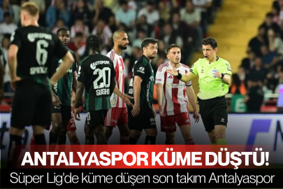 Süper Lig'de küme düşen son takım Antalyaspor oldu