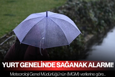 Yurt genelinde sağanak alarmı: 5 kentte sel uyarısı