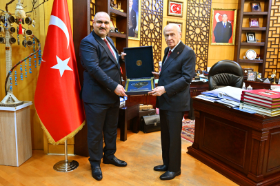 Bahçeli, Kerkük Valisi Muhammed Seman Ağa'yı kabul etti