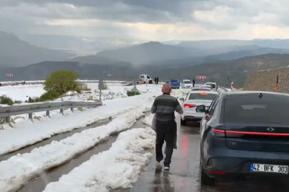 Karaman’da dolu yağışı yaşamı olumsuz etkiledi