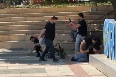 Sivil polisler bıçaklı kavgaya havaya ateş açarak müdahale etti