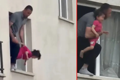 Ankara'da korku dolu anlar! 3 yaşındaki kızını bıçakla rehin aldı