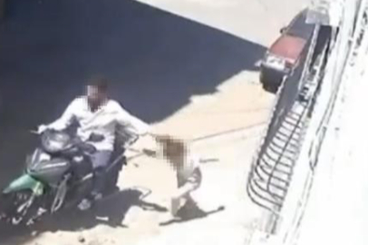Gaziantep'te tepki çeken görüntü: Küçük kızını darbedip motosikletle sürükleyen baba gözaltına alındı