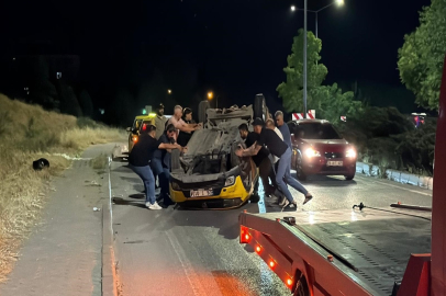 ESKİŞEHİR’de Ticari araç takla attı: 2 yaralı