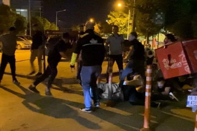 Bursa'da işverenler ile motokuryeler arasında kavga! 5 yaralı, 10 gözaltı