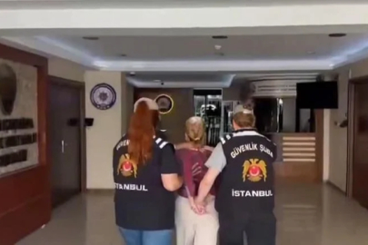 'Kapalılar imha edilsin' diyen kadının gözaltından ilk görüntüsü geldi