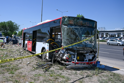 Ankara'da EGO otobüsü kazaya yaptı: 1 ölü, 9 yaralı
