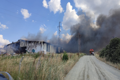 Edirne’de katı atık bertaraf tesisinde yangın