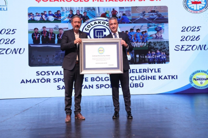 Çolakoğlu Metalurji Spor Kulübü’ne KASKF’den başarı plaketi