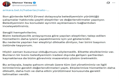 Yavaş: Kamu kurumları ve belediyemiz, özlemini çektiğimiz koordinasyon anlayışıyla çalışmıştır
