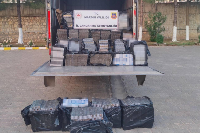 Mardin'de 5 milyon lira değerinde kaçak tütün mamulleri ele geçirildi