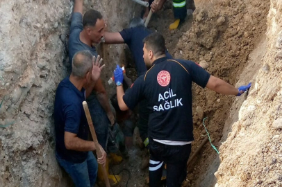 Adıyaman'da göçük altında kalan işçiyi itfaiye ekipleri çıkardı