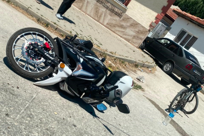Eskişehir'de panelvan araç ile motosiklet çarpıştı: 1 yaralı