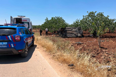 Gaziantep'te takla atan otomobilde 3 kişi yaralandı