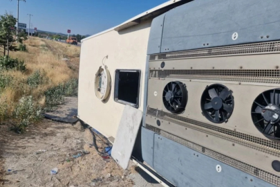Eskişehir'de yolcu otobüsü devrildi