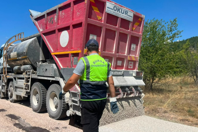 Keles'te yollar hem yenileniyor hem genişliyor
