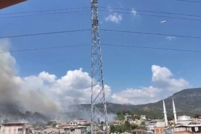 Balıkesir'deki Kazdağları'nın eteklerinde yangın çıktı