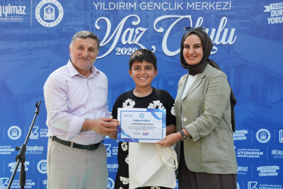Yıldırım Gençlik Merkezi Yaz Okulu’nda mezuniyet coşkusu